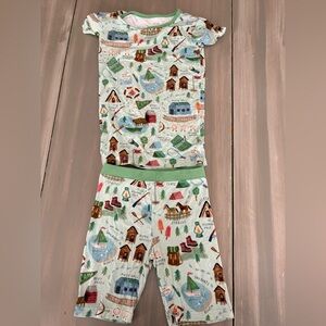 Little sleepies  Camp Print Pajamas